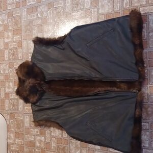Coaco New York Faux fur vest reversible vest women's size xlarge